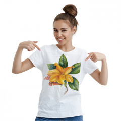 Футболка женская-Орхидея
